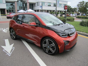 BMW's i3 uses a liquid-cooled 22-kilowatt-hour battery pack to deliver more than 80 miles of range.