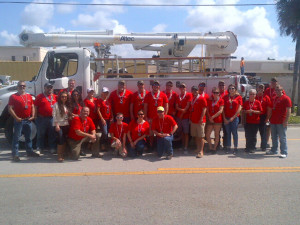 TECO team members, family and friends at the 2015 Florida Strawberry Festival parade.
