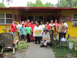 Volunteers at yet another home they're upgrading through Paint Your Heart Out, Tampa! 