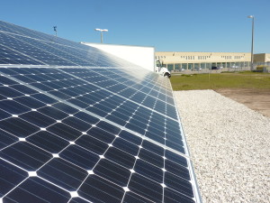 The Lennard High School solar array looks like many other arrays you might have seen...but for students here, it's a brand-new teaching tool.