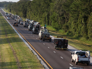 On their way to help restore power out of Florida as part of our participation in the Southeastern Electric Exchange's mutual assistance pact among utilities, Tampa Electric crews put safety above all else.
