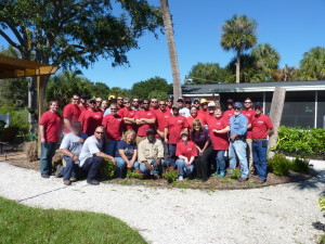 TECO team members at My Warrior's Place.