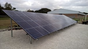 Solar array at Jewett