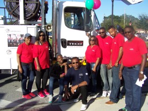 TECO team members and family members at the Dr. Martin Luther King Jr. Parade in Winter Haven on Jan. 16.