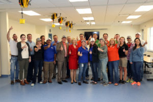 Hillsborough County Commissioners, their aides, people from FWC, TECO, The Florida Aquarium and other places at FCTC.