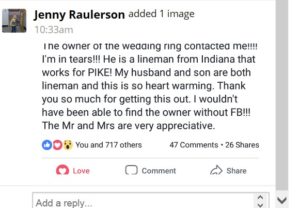 A Facebook post we received from Mrs. Raulerson.